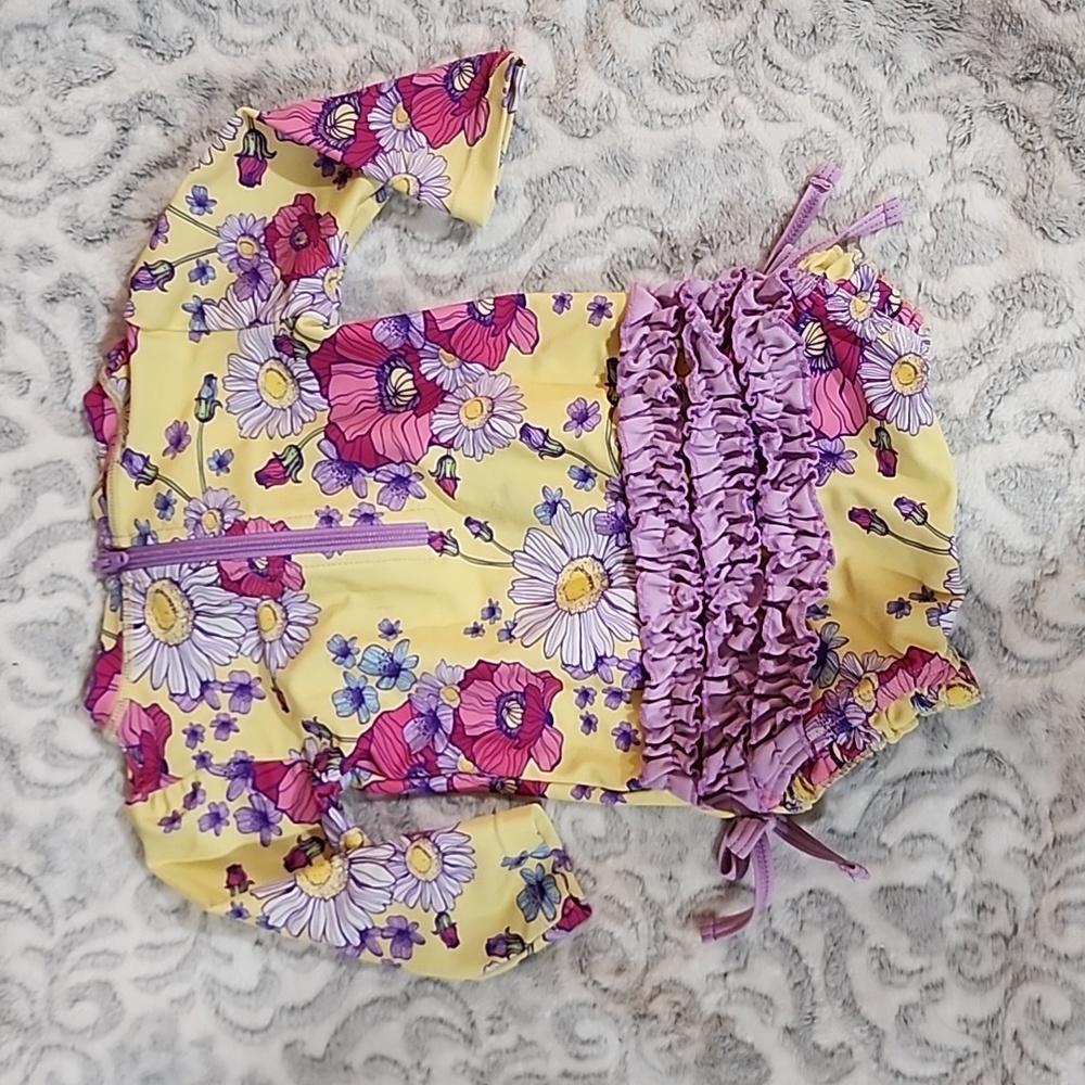 Two Ruffle Butts Infant Swimsuits 3-6 months - Picture 5 of 9